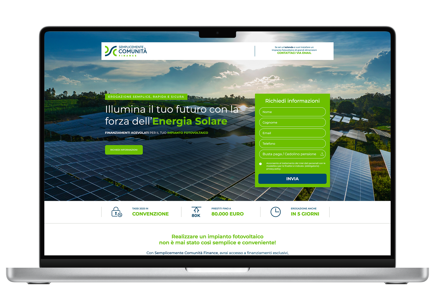 SCFinance Landing Page